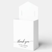 Ballotins Calligraphie Merci Mariage Monogramme (Ouvert)
