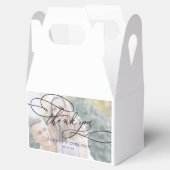 Ballotins Calligraphie romantique Merci photo Mariage (Ouvert)