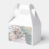 Ballotins Calligraphie romantique Merci photo Mariage (Verso)