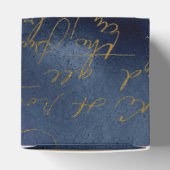 Ballotins Calligraphie Vintage Bleu Nuit et Or (Haut)