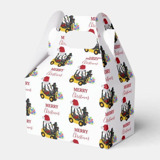 Ballotins Camion chariot élévateur de Noël (Verso)