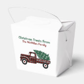 Ballotins Camion d'arbre de Noël rouge et vert (Arrière)