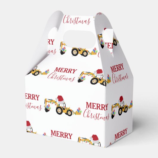 Ballotins Camion de construction de la canot de Noël (Verso)