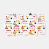 Ballotins Camion de construction de l'excavatrice de Noël (Déplié)