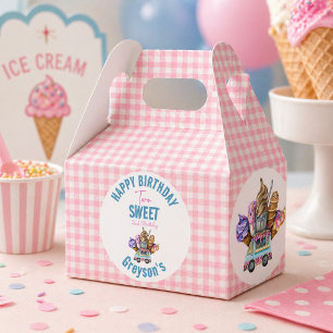 Ballotins Camion de Glace Garçon Deux Douce 2ème Fête d'Anni