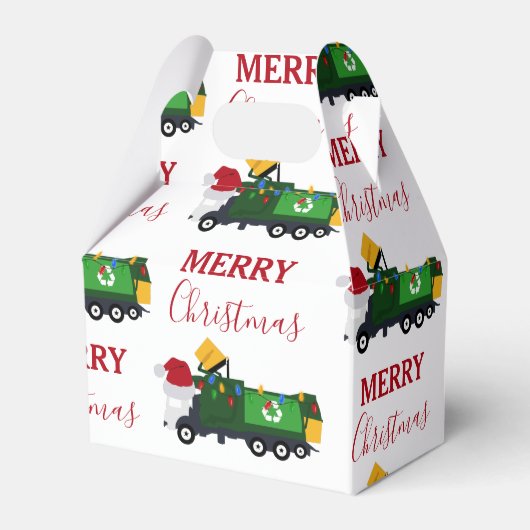 Ballotins Camion de recyclage de Noël (Verso)