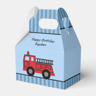 Ballotins Camion feu bleu et rouge Cute Personnalisé Annive