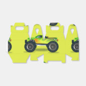 Ballotins Camion Monster sur le vert citron (Déplié)