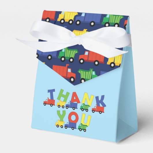 Ballotins Camions Boy Baby shower Construction Cute (Verso)