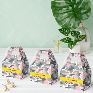 Ballotins Camouflage rose et gris Votre nom Personnalisez