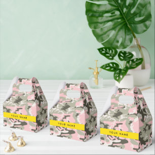 Ballotins Camouflage rose et vert Votre nom Personnalisez