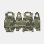 Ballotins Camouflage Vert Camo Armée Monogramme Anniversaire (Déplié)