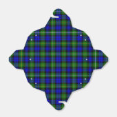 Ballotins Campbell tartan bleu vert plaid (Déplié)