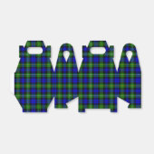 Ballotins Campbell tartan bleu vert plaid (Déplié)