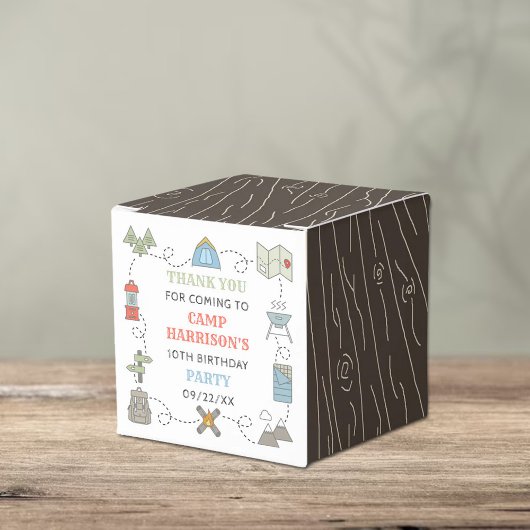 Ballotins Camping Anniversaire Merci de fête