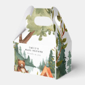 Ballotins Camping Mountain Baby shower rustique (Arrière)