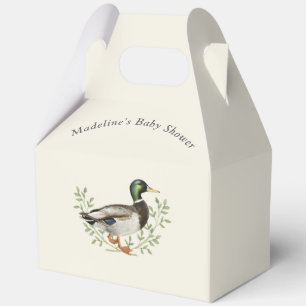 Ballotins Canard colvert Ivoire Vert Baby Shower Vintage