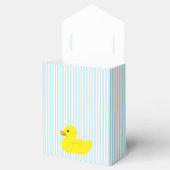 Ballotins Canard en caoutchouc bleu rayé chic (Ouvert)