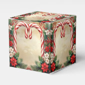 Ballotins Candy Cane Christmas Holiday Favor Box (Verso)