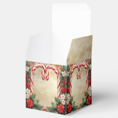 Ballotins Candy Cane Christmas Holiday Favor Box (Ouvert)