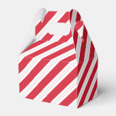 Ballotins Candy Cane Stripe Gabled Christmas Party Favor Box (Arrière)