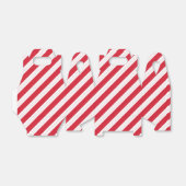 Ballotins Candy Cane Stripe Gabled Christmas Party Favor Box (Déplié)