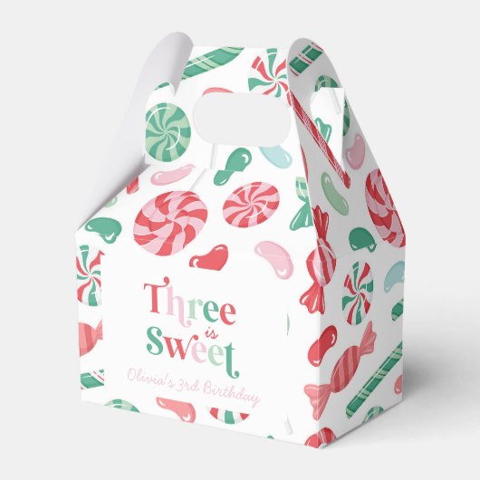 Ballotins Candy de Noël Trois est Douce 3e Anniversaire (Verso)