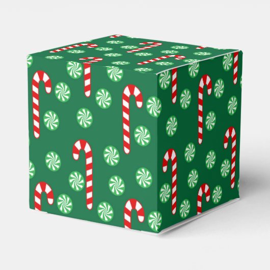 Ballotins Canne en bonbons rouge et verte de Noël (Arrière)
