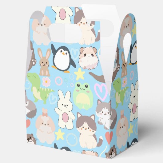 Ballotins Caractères de dessin mignon motif L Blue BG (Ouvert)