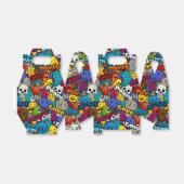 Ballotins Caractères graffitis colorés Motif (Déplié)