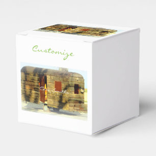 Ballotins Caravane en bois patinée classique vintage