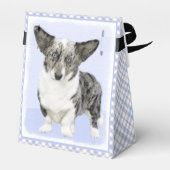 Ballotins Cardigan Welsh Corgi Peinture - Art Chien original (Arrière)