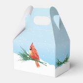 Ballotins Cardinal En Fête De Noël De Neige (Arrière)