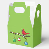 Ballotins Cardinal Rouge à Noël Branche nu (Ouvert)