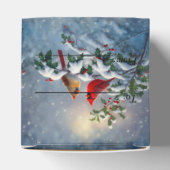 Ballotins Cardinaux rouges et Holly en neige (Haut)