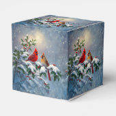 Ballotins Cardinaux rouges et Holly en neige (Arrière)