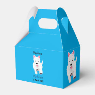 Ballotins Caricature blanche de terrier de l'ouest