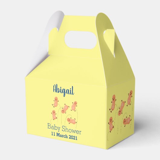 Ballotins Caricature de cacahuètes joyeux sautillant (Verso)