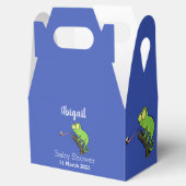 Ballotins Caricature de lézard de caméléon vert joyeux (Ouvert)