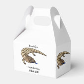 Ballotins Caricature de lézard rouge (Arrière)