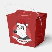 Ballotins Caricature de Noël avec mignon ballotin d'ours de  (Arrière)