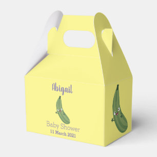 Ballotins Caricature joyeux de courgettes mignonnes