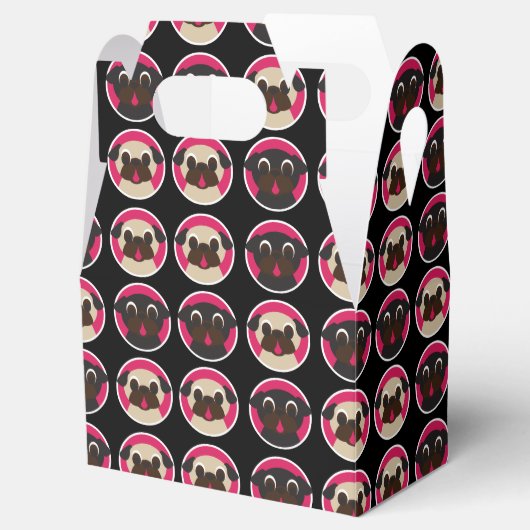 Ballotins Carlins viscéraux et noirs en cercles Motif Party (Ouvert)