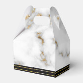 Ballotins Carrara Marble Gris et Gold Graduation Party (Arrière)