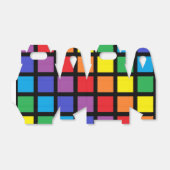 Ballotins Carré arc-en-ciel noir (Déplié)