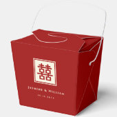 Ballotins Carré classique double bonheur Mariage chinois (Recto)