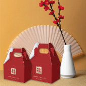 Ballotins Carré classique double bonheur Mariage chinois