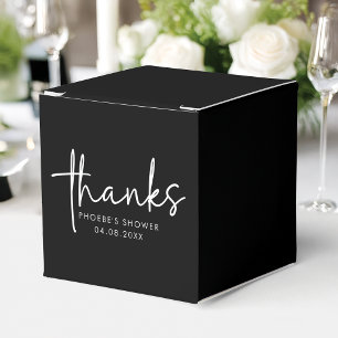 Ballotins Carré de Fête des mariées de script minimaliste no