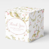 Ballotins Carré de Fête des mariées florale à l'aquarelle (Verso)