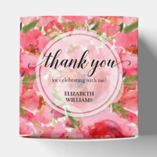 Ballotins Carré de Fête des mariées florale aquarelle